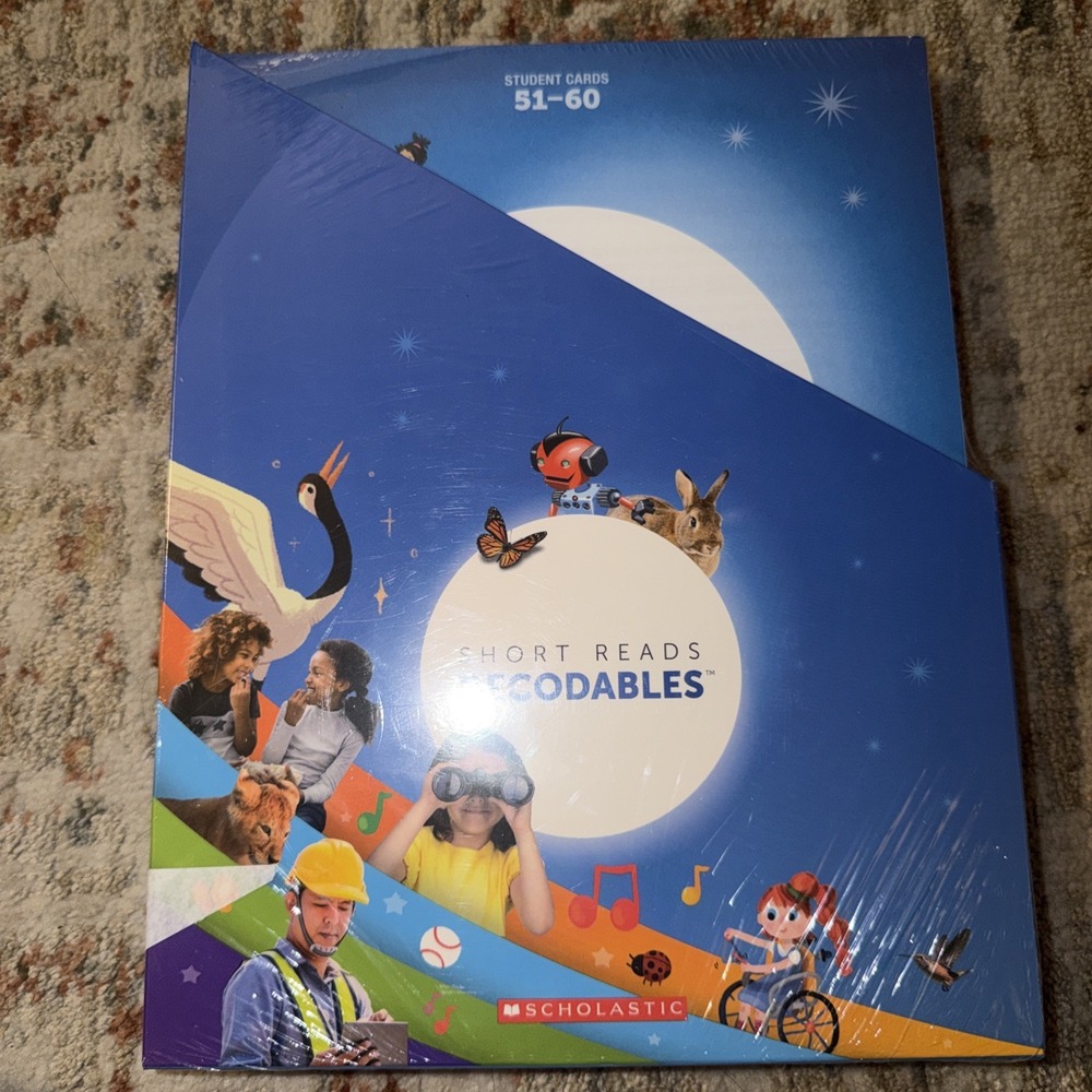 Short Reads, Decodables, Student Cards, # 51-60 Scholastic Teacher's Guide# 6
